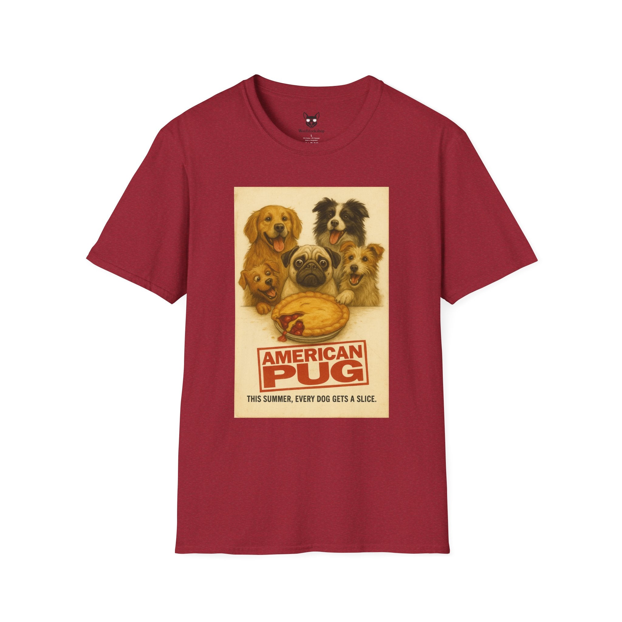 American Pug T-Shirt -- Funny Dog Movie Tee for Film and Dog Lovers